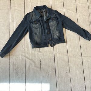 Dollhouse size small denim jean jacket faded blue